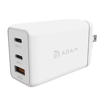 亞果元素 ADAM OMNIA F6 65W 極速快充組 (USB-C PD/QC3.0)  白色  1組