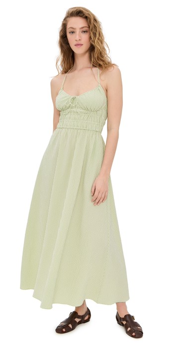 Solid & Striped Gingham Dress Matcha L