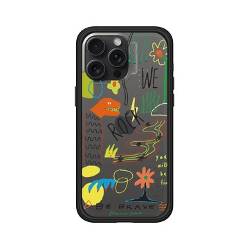 iPhone 15 Pro Max Mod NX 黑 - MacaronToe 馬卡龍腳趾 - 勇敢一點 We Rock