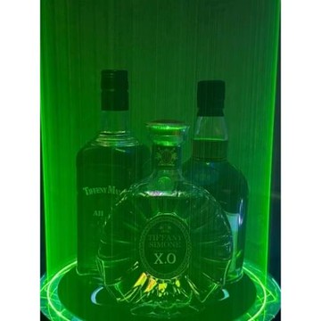 發光酒座酒吧KTV香檳底座XO黑桃A洋酒LED展示架激光酒架架紅酒