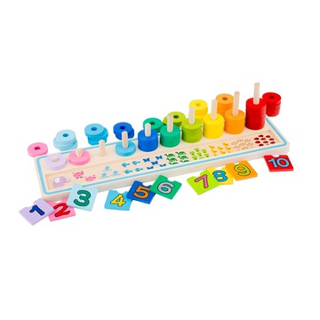 New Classic Toys 幼幼數字幾何堆疊玩具Set 訓練手眼協調 啟發性思考與學習  1組