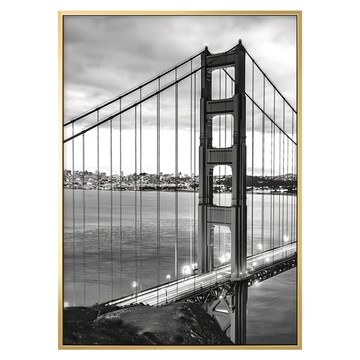 舊金山–金門大橋  50x70cm  金色