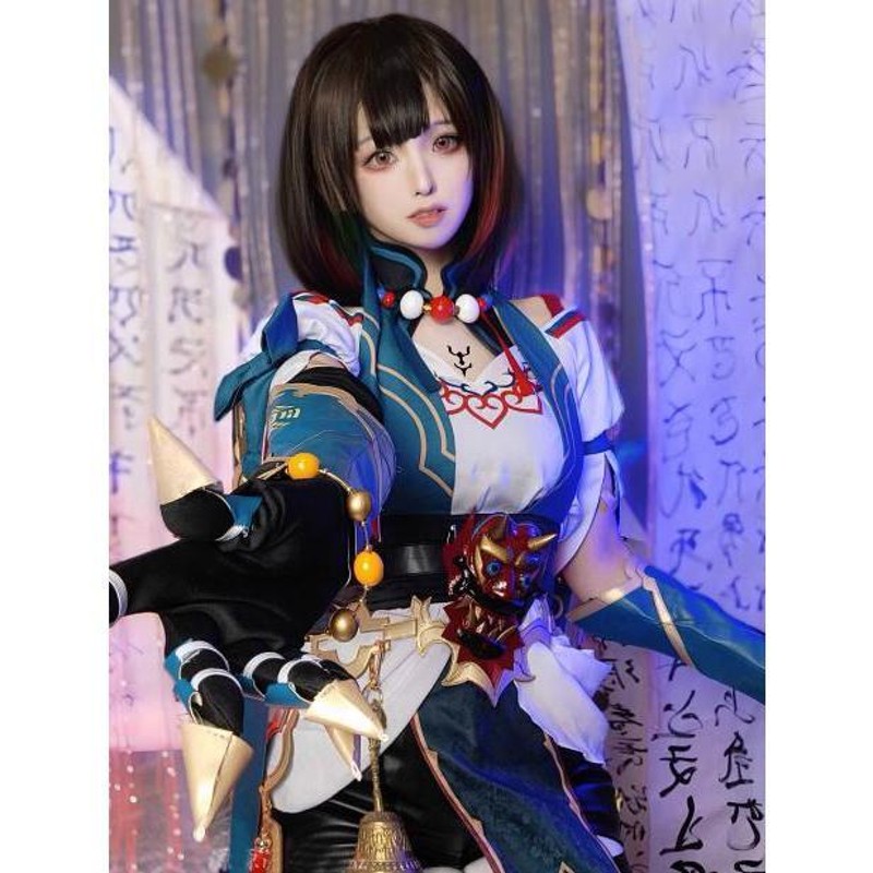 崩壊 スターレイル 雪衣 Xueyi コスプレ衣装 ウィッグ 靴 お盆 祭り