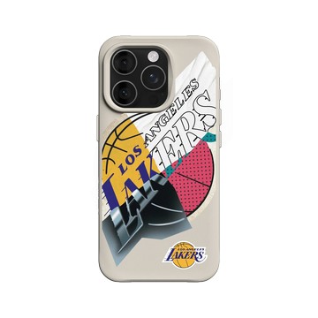 iPhone 16 Pro SolidX 貝殼灰 - NBA - 拼接系列-洛杉磯湖人 L.A. Lakers - Style Mix