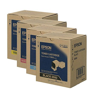 EPSON 四色一組原廠碳粉匣 S050590 S050591 S050592 S050593 適用 AcuLaser C3900/CX37DNF