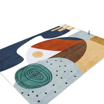 北歐輕奢地毯臥室少女房間裝飾地墊客廳沙發茶幾家用門墊滿鋪可洗