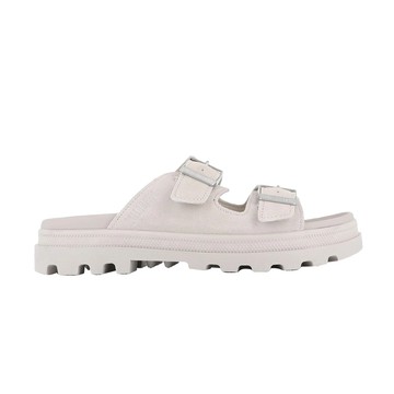 Palladium DUNELITE RIVIERA SDE~NATURAL GREY 男女 麂皮拖鞋 74455096