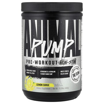 Animal, Pump™ 鍛鍊前配方，非刺激，檸檬涌動，15.59 盎司（442 克）