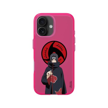 iPhone 16 Clear 粉漾桃 - 火影忍者 Naruto - 鼬-萬花筒寫輪眼