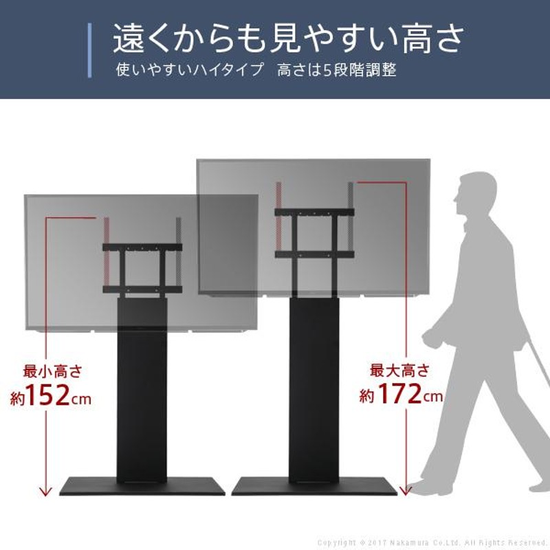 テレビ台 WALLインテリアテレビスタンドPRO ベース 32~80v対応