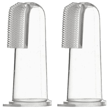 DOOBY 大眼蛙 抗菌指套乳牙刷  透明  2組  1入