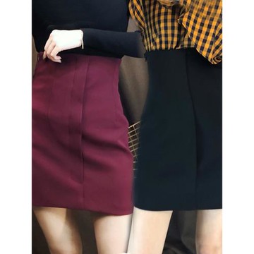 半身裙女2025樹莓紫色香芋紫黑色秋冬新款酒紅色高腰顯瘦百搭短裙