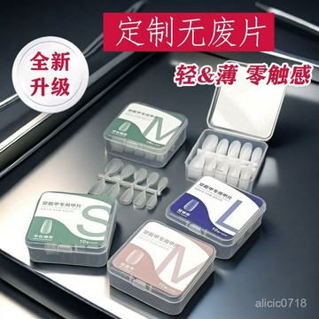 臺灣出貨✨穿戴甲專用甲片分碼超薄無痕磨砂無觸感免刻短款延長美甲貼片✨新品上市