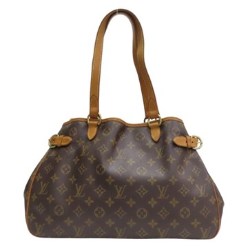 LOUIS VUITTON LV 路易威登 棕色 原花帆布 Batignolles Horizontal 肩背包 M51153 【二手名牌BRAND OFF】