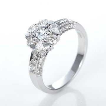 金工坊璀璨之星50分D/SI2 八心八箭鑽戒