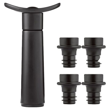 AHOYE 抽真空紅酒塞  1個  黑色