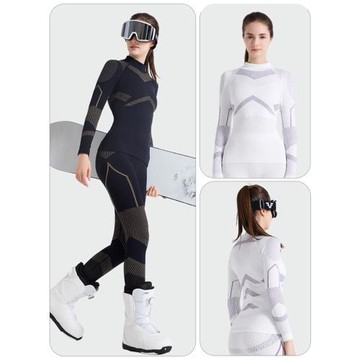 滑雪速干衣女套裝保暖壓縮功能內衣褲透氣專業運動戶外內搭打底衫