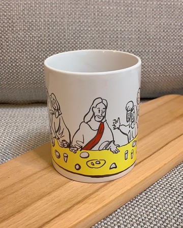 我家之主 Jesus is the Head of my home 原創插畫 馬克杯 咖啡杯