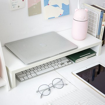 桌面电脑增高架显示器置物架宿舍用电脑架桌面增高收纳ins少女心  ，{鑫弘-3C數碼}可開發票