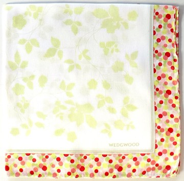 WEDGWOOD 復古手帕 圓點草莓 20 x 19.5 英吋