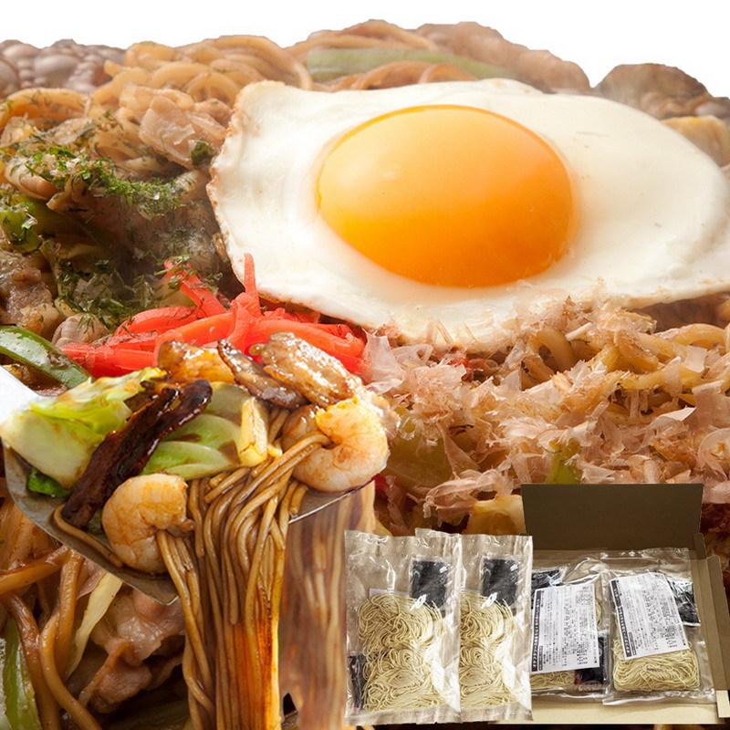 ゆうパケット出荷 もちもち生麺×オタフクソースがクセになる!焼きそば4食(90g×4) 讃岐製法で作るコシのある麺と、こだわりの濃厚オタフクソース