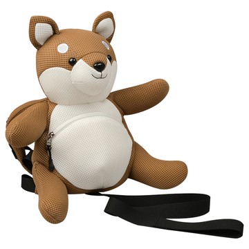 akachan honpo - 防走失空氣網眼背包-柴犬-淺卡其色