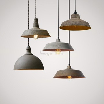 意美高 水泥吊燈做舊鐵銹吊燈loft復古工業風餐廳吧臺咖啡店廚房