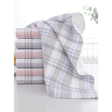 家用洗臉毛巾兩面純棉紗布大人洗澡用全棉薄款柔軟男女洗面巾雙面