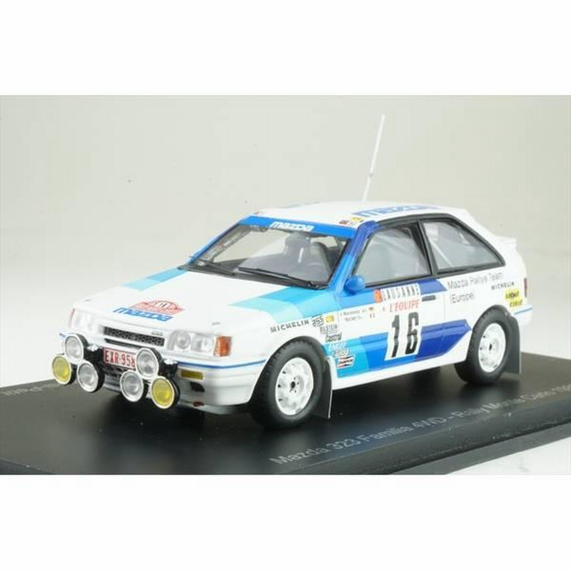 Amazon.co.jp: 1 43 スパークミニカー MAZDA323 4WD 1986モンテカルロ : Toys & Games
