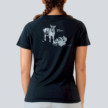 Ogle 機能短袖攝影聯名系列-野山羊 女款 黑色