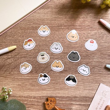 貓小鎮的居民貼紙包