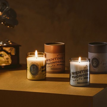 滾筒香氛蠟燭│琥珀/透黑