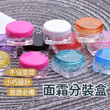面霜盒 眼霜罐 圓形分裝罐 迷你分裝罐 分裝罐 面霜罐 樣品盒 試用瓶 塑膠盒 膏霜分裝瓶 乳霜盒