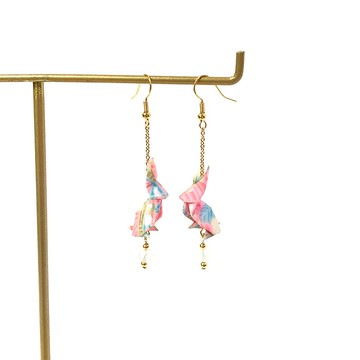 【SGS檢驗合格】日系摺紙系列耳環-兔子款 (限定色)