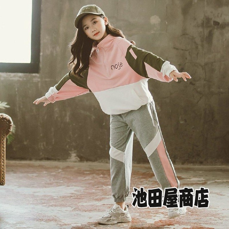 子供服 子ども用ジャージ 子供ジャージ 上下 キッズ 女の子 ジュニア パーカー ジップアップ パンツ ダンス衣装 通販 Lineポイント最大get Lineショッピング