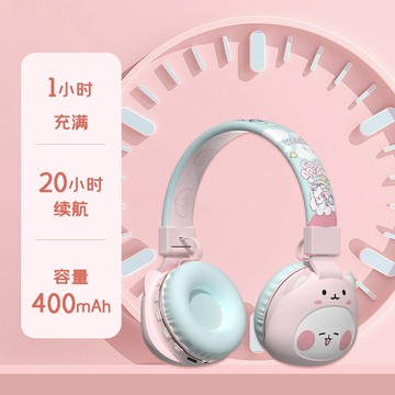 新品可愛卡通兒童耳機頭戴式藍牙耳機無線音樂耳機85dB分貝耳機【宜家良品百貨】
