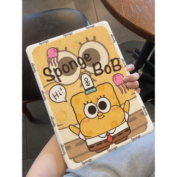 適用于ipad保護套air5/4/3帶筆槽ipad10/9十代趣味卡通2021書本式10.2寸蠶絲紋pro11全包2022平板殼mini6蘋果