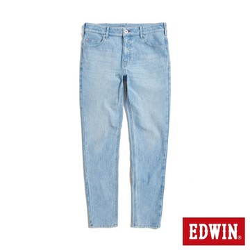EDWIN 男裝 加大碼 JERSEYS 迦績 自然標準丹寧錐形褲-重漂藍
