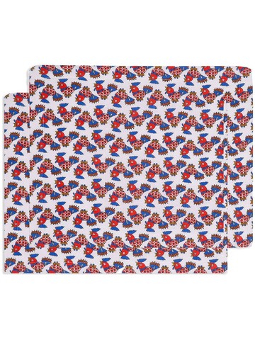 La DoubleJ - all-over print tablemat set - unisex - Linen/Flax - One Size - White