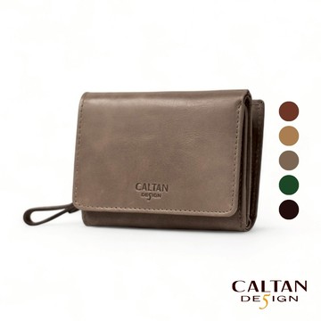 【CALTAN】真皮/中短夾 | 極致輕巧收納零錢短夾-075021_五色
