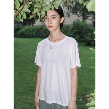 一個短篇丨 飛天小神仙 夏醋酸羊毛透感涼爽夏季絲網圖案百搭T恤