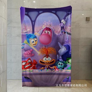 Inside Out2 頭腦特工隊2周邊單面法蘭絨毛毯午睡保暖沙發毯柔軟