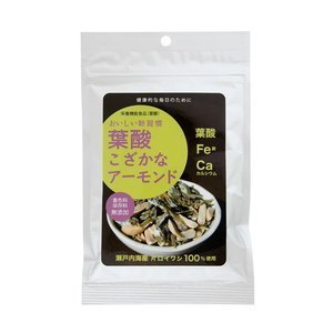 葉酸こざかなアーモンド　50ｇ（尾道海産）