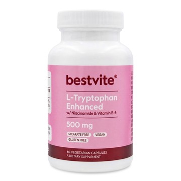 【美國BestVite】必賜力色胺酸加強膠囊1瓶 (60顆)