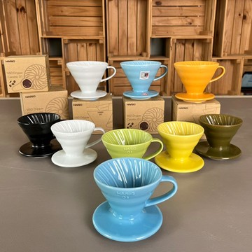 HARIO 日本製V60彩虹磁石濾杯01五色選 1~2人份 VDC-01 - 檸檬黃