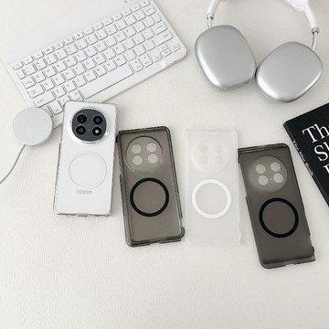 冰感半透 PC硬殼 OPPO Find N5 Find N3 Find N2 手機殼 散熱 防摔 折疊屏 保護套 殼樂多