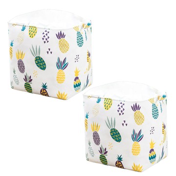 小麥購物 棉被收納袋 Y833 105L 鳳梨  2個  1組  48 x 38 x 48cm