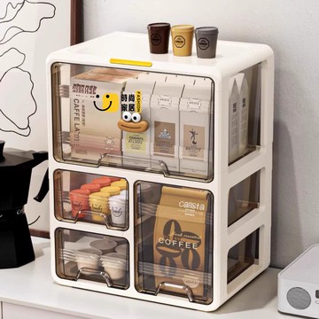 免運 咖啡收納架 茶包收納架 桌上整理盒 茶水間收納盒 零食整理架 茶包收納盒咖啡膠囊儲物盒茶水間吧臺桌面茶葉茶餅透明分格夾縫柜工廠現貨直銷 特惠/全館折扣 售後保障 可開發票s5626