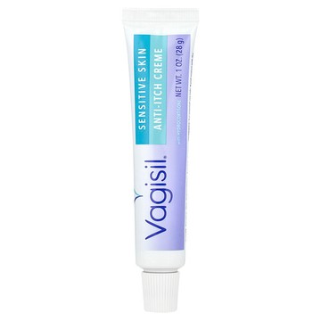 Vagisil, 氫化可的鬆瘙癢緩解霜，敏感肌膚，1 盎司（28 克）