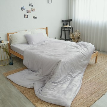 BUHO 布歐 素面文青300織天絲兩用被 雙人 60支萊賽爾纖維 流光灰  7 x 6尺